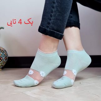 پک جوراب مچی بابونه لب حریر زنانه 03