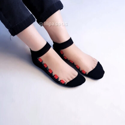 جوراب مچی طرح گلرخ زنانه 02