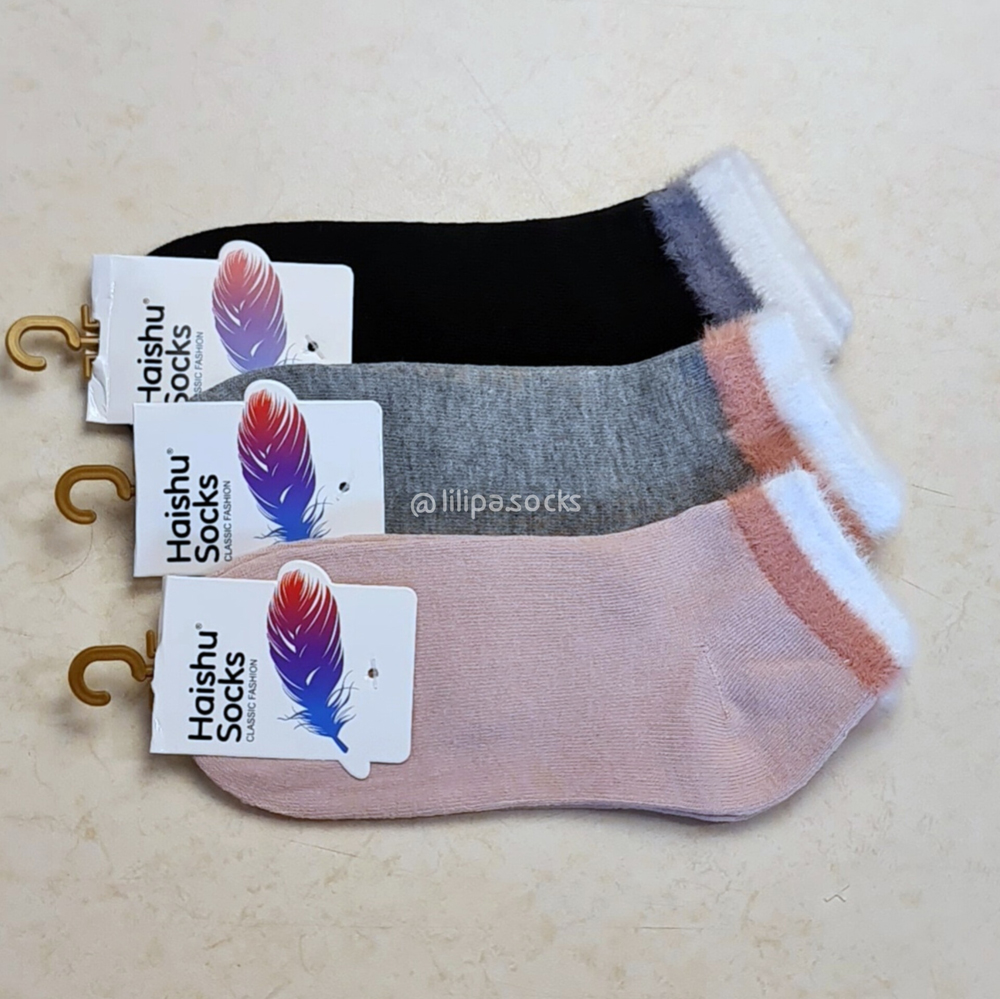 جوراب مچی لب موهر نخی زنانه 01