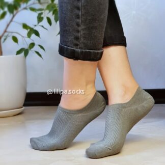 جوراب زیرقوزکی طرح گندمی یشمی زنانه 01